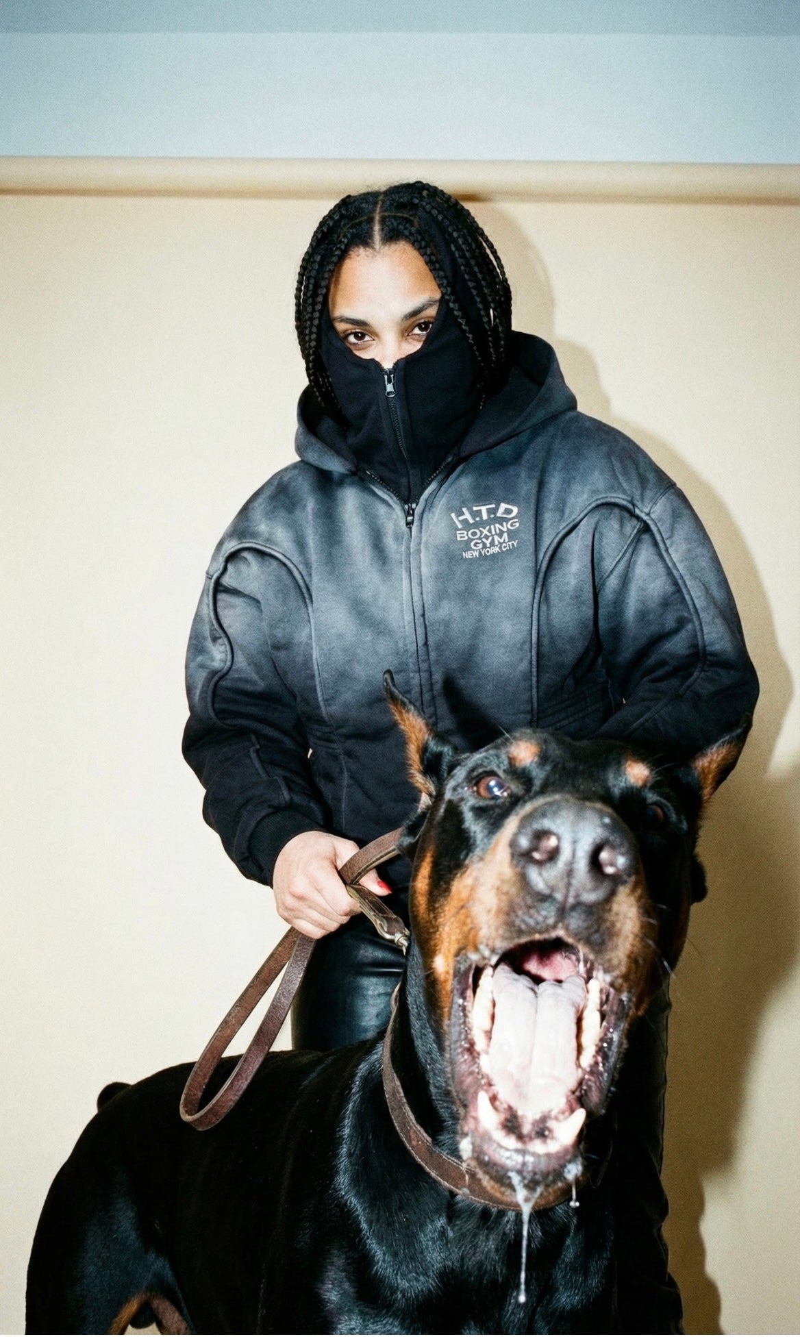 H.T.D Zip-up ski mask hoodies